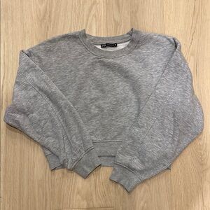 Zara crop sweatshirt